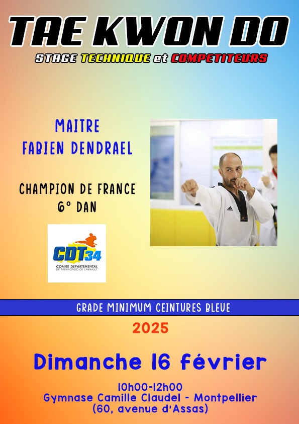 Stage technique et compétiteurs