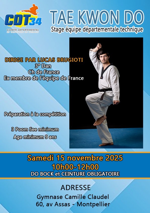 Stage équipe départementale technique