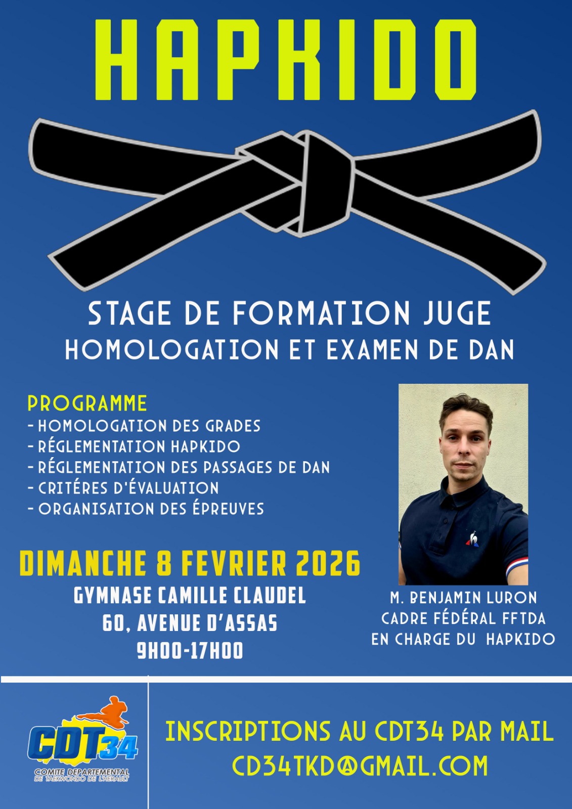 Stage de formation Juge Hapkido