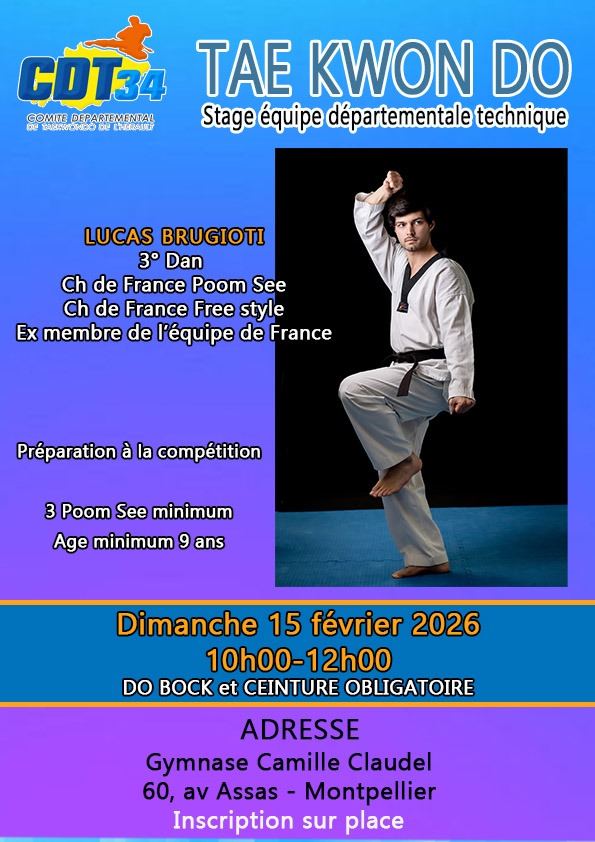 Stage équipe départementale technique